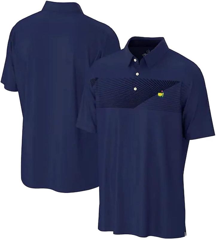 Peter Millar Authentic Masters Tech 2024 Men's Navy Blue Performance Golf Polo Shirt