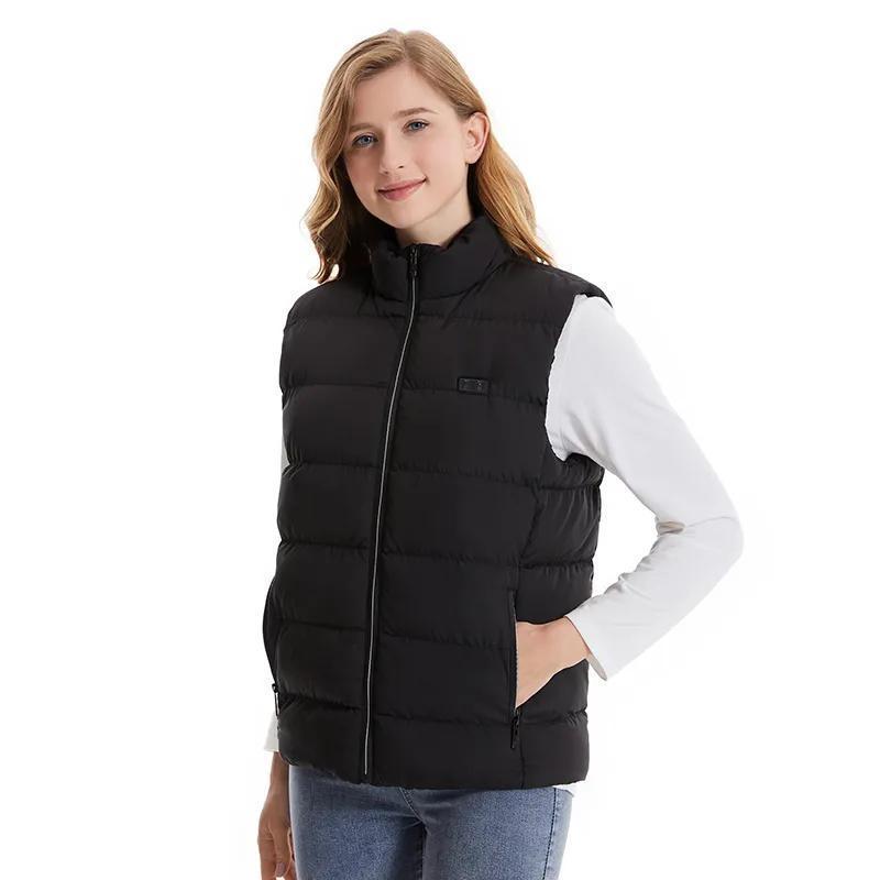 Heated Vest for Men Women,Lightweight Heated Vest Jacket Without Battery Pack for Winter Outdoor Hunting Skiing 806-BLACK Menswear Tops