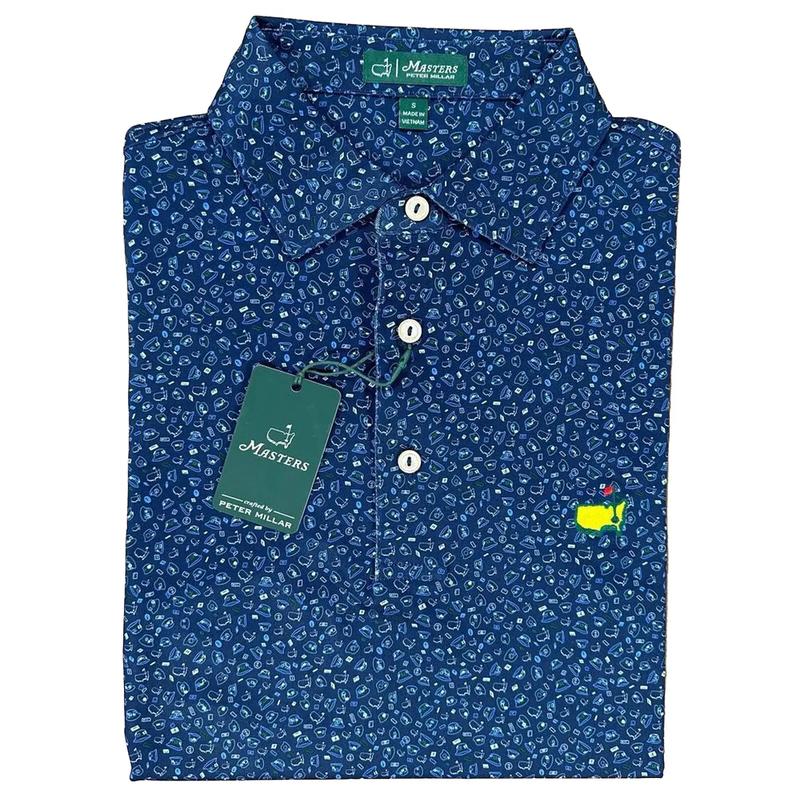 2024 Masters Bucket Hat Performance Tech Golf Polo Shirt by Peter Millar - New Arrival for Ultimate Style and Performance