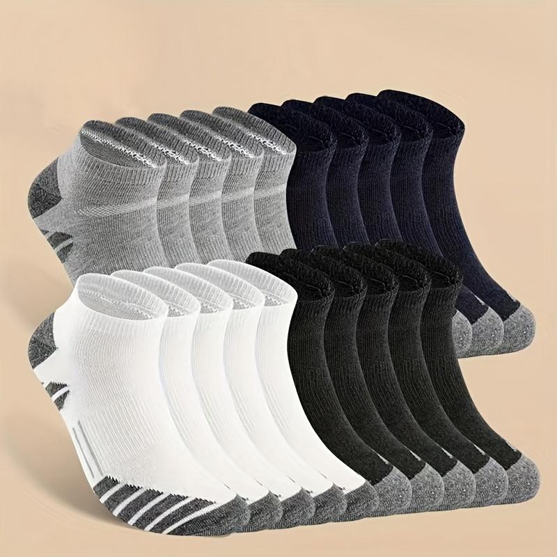 Hot Sale 10 Or 20 Pairs Men's Deodorant and Sweat-Absorbing Low Cut Socks, Comfortable Breathable Socks, Suitable for Daily and Outdoor Wear, Suitable for All Seasons