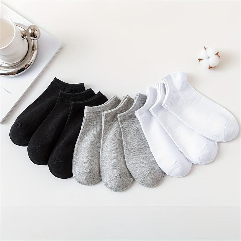 20 80 Pairs Unisex Short Socks Women Men Non-slip Solid Sock Low Cut Invisible Ankle Socks White Black Grey Summer Socks low cut Menswear Underwear Men's Women's Breathable Invisible Invisible soft  socks Beige Plain