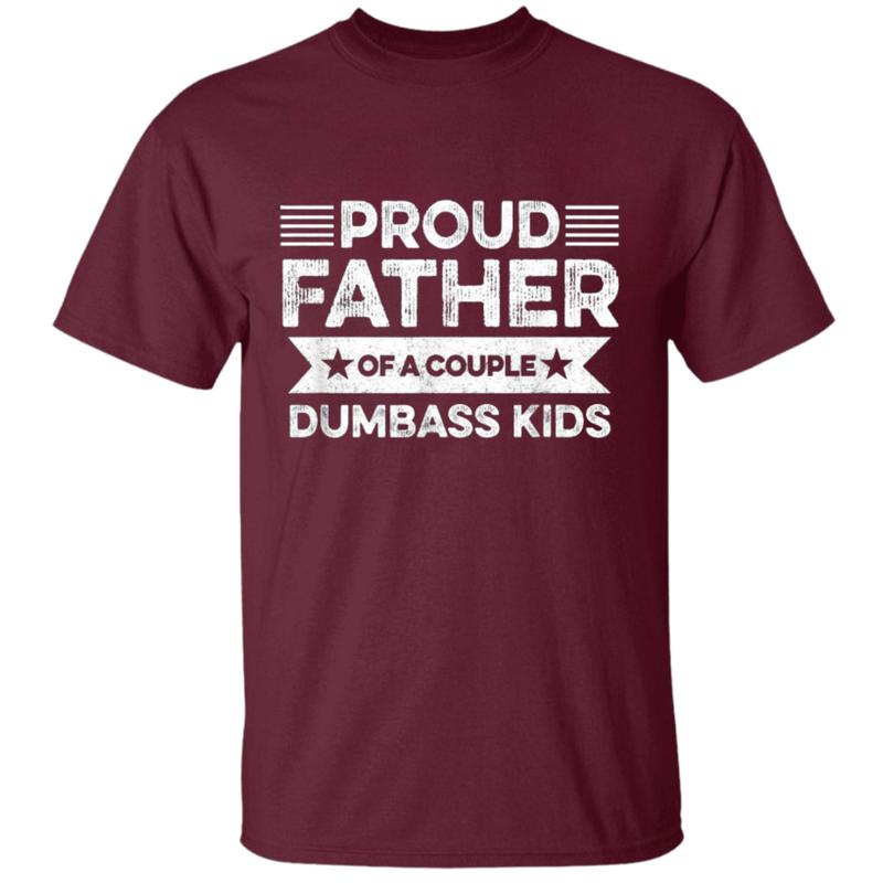 Proud Dad of a Goofy Couple - Classic Father's Day T-Shirt for Men Women's Fashion - Good Material, Great Product Dad's Gift - Classic Men's T-Shirt Cotton Embroidered Love of Sports Menswear Top Collar Sweatshirt