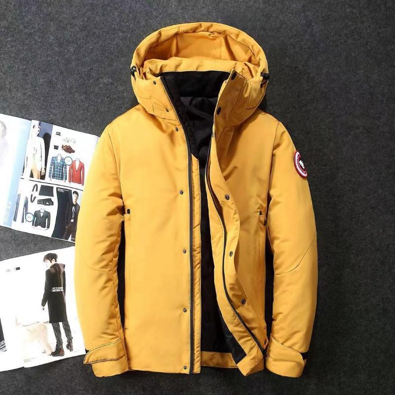 New Men's Down Jacket Men's Short Winter Thickened Goose Down Jacket Trendy Youth Korean Style Jacket Casual Menswear Coats Long Sleeve