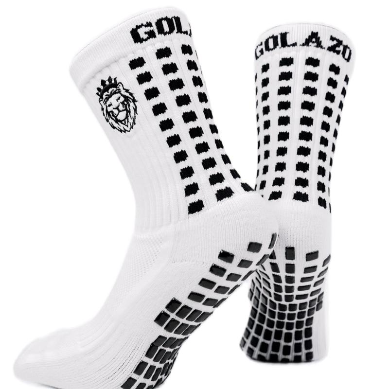 White Black Grip Sox