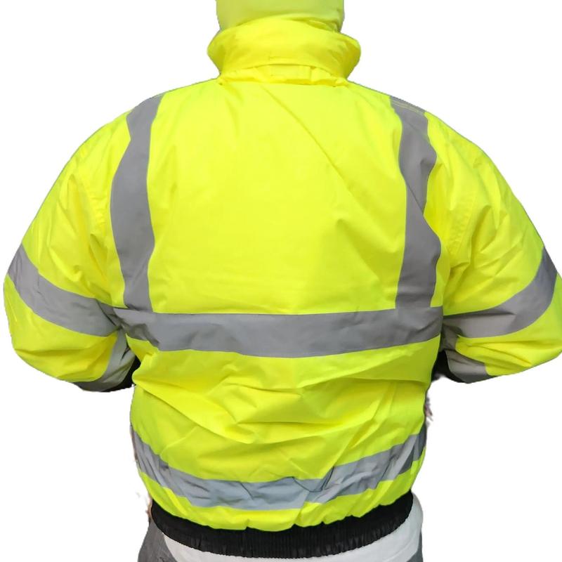 MEN'S AND WOMEN'S High Visibility Safety Bomber Jacket with Quilted Insulation (SIZE WELL)