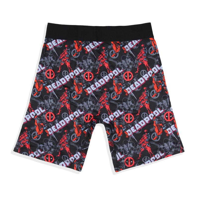 Marvel Comics Men's Deadpool Allover Print Tag-Free Boxers Underwear Boxer Briefs