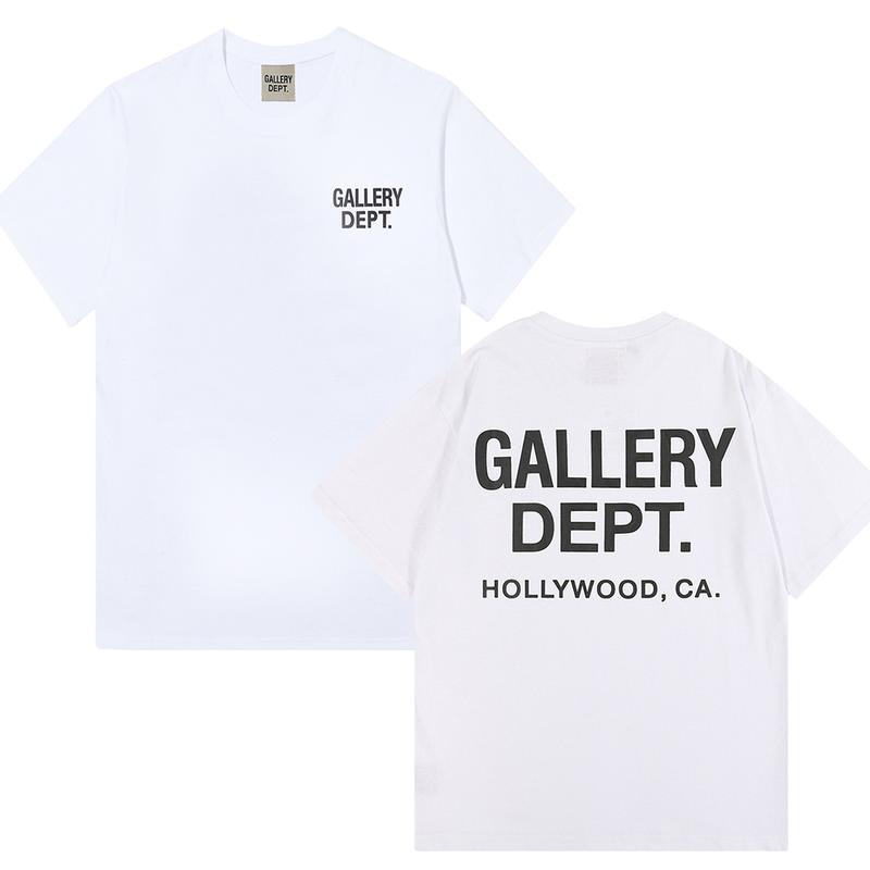 GALLERY DEPT short sleeved cotton T-shirt casual sports short sleeved comfortable versatile lightweight travel unisex short sleeved running fishing breathable round neck short sleeved