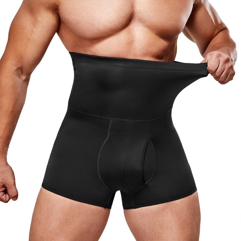 [MAX] Nebility Men's Seamless Boxer Briefs High Waist Underwear Shapewear Shorts