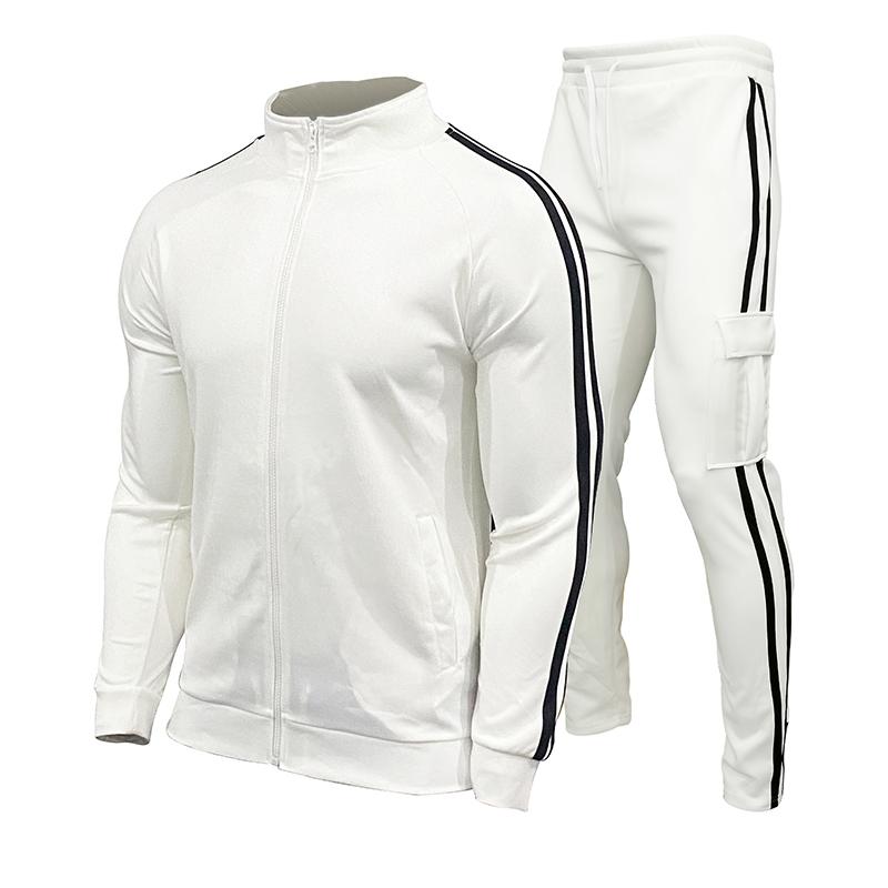 New Mens Tracksuits 2024 Men Sets Sweatshirt+sweatpants Tracksuit Zipper Stand Collar Sports Suit Jogging Fitness Men Clothing