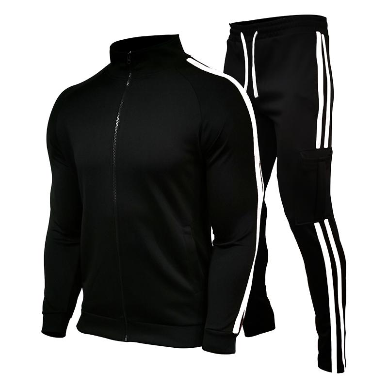 New Mens Tracksuits 2024 Men Sets Sweatshirt+sweatpants Tracksuit Zipper Stand Collar Sports Suit Jogging Fitness Men Clothing