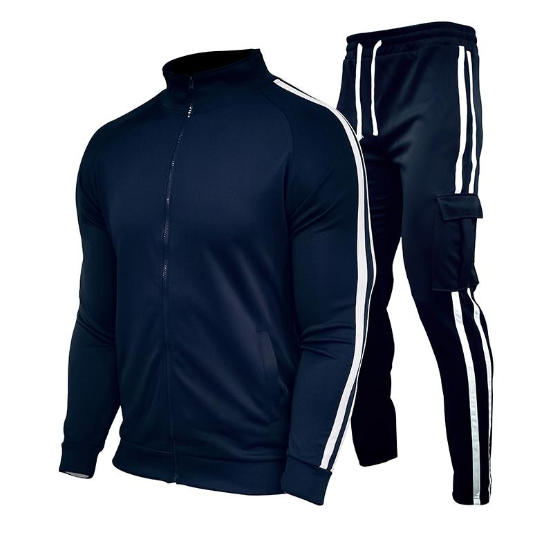 New Mens Tracksuits 2024 Men Sets Sweatshirt+sweatpants Tracksuit Zipper Stand Collar Sports Suit Jogging Fitness Men Clothing