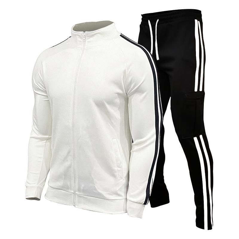 New Mens Tracksuits 2024 Men Sets Sweatshirt+sweatpants Tracksuit Zipper Stand Collar Sports Suit Jogging Fitness Men Clothing