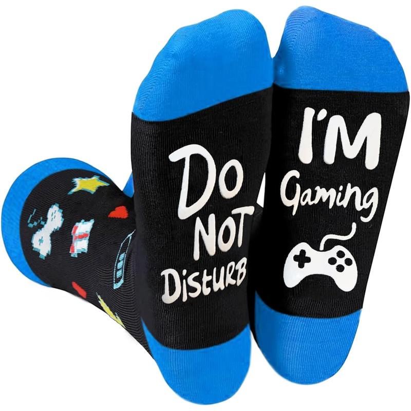 Funny Christmas Gifts,Gamer Gifts for Teens,Do Not Disturb I'm Gaming Socks,Christmas gifts for Teen boys,Husband,Boyfriend