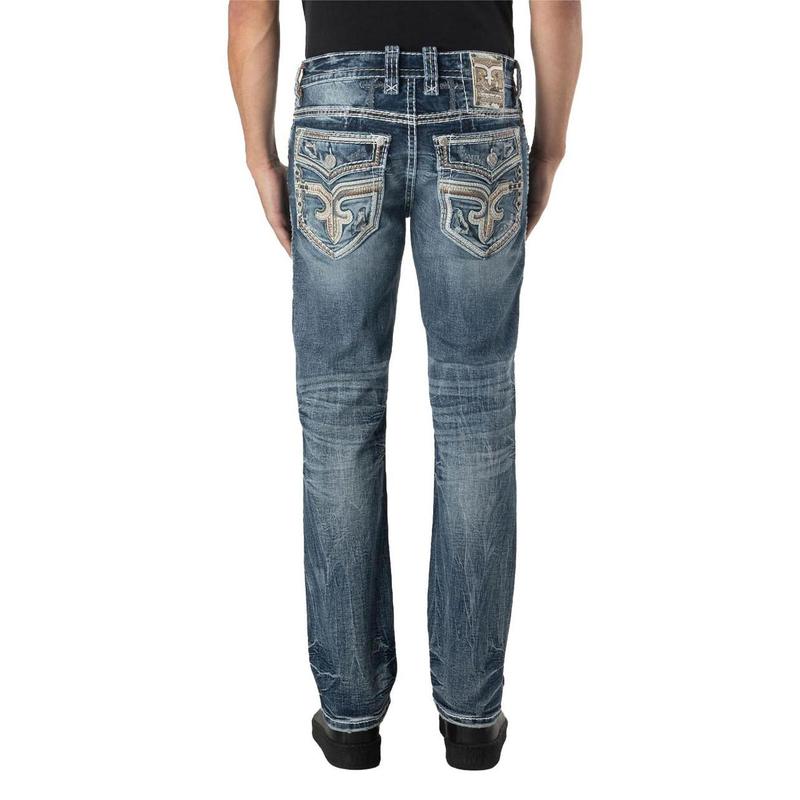 Rock Revival Men's Bryn J204 Straight Denim Jeans