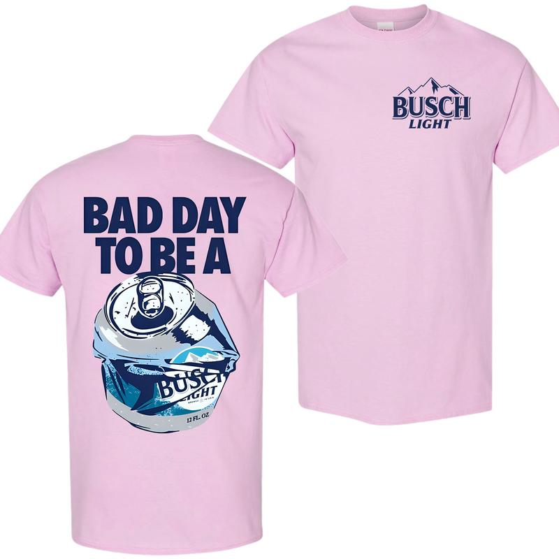 Bad Day to Be a Busch Light 2 Sides Printed Gildan-Unisex T-Shirt, Menswear Top, Colorful, For Him, For Her