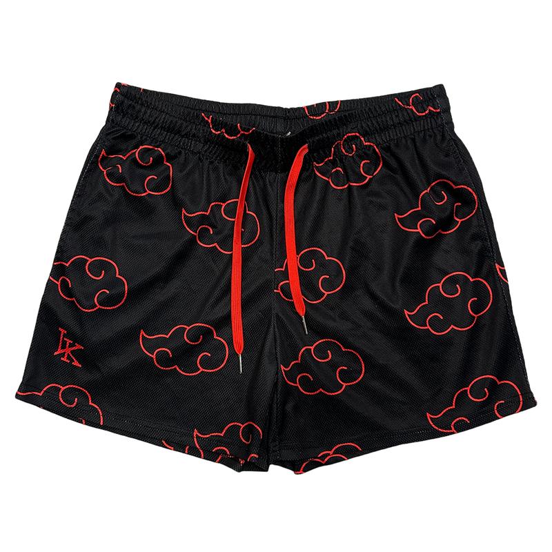 Minimalistic Red Cloud Shorts