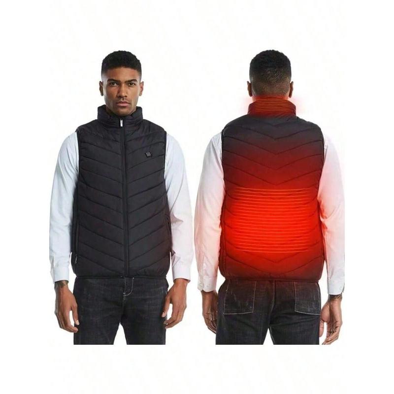 9 Areas Heated Vest Men Jacket Heated Winter Womens Electric Usb Heater Camping Jacket Man Thermal Vest Body Warmer Coat 6XL