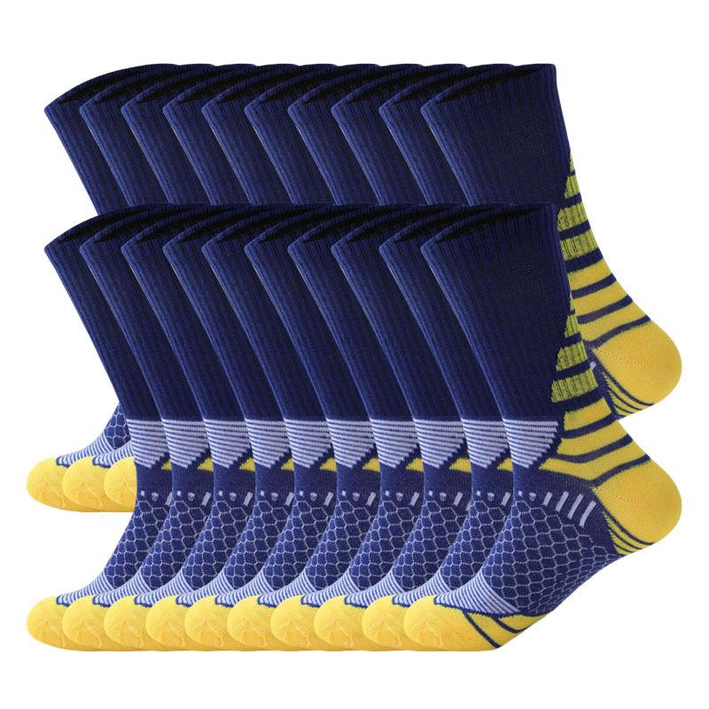 20pcs Men's Crew Socks - Breathable, Comfort Fit for Sports & Casual Wear, Solid Color Polyester Menswear Bestie