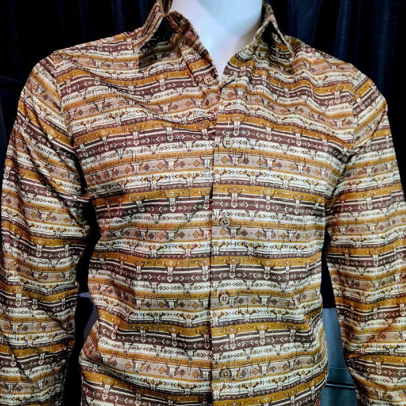 Western Shirt Long sleeve Top Menswear Man