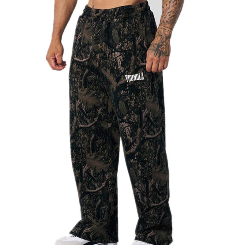 New Arrival Youngla Sweatpants Straight Casual Fashion Brand Fitness Pants Men Camouflage Breathable Sports Trousers Men