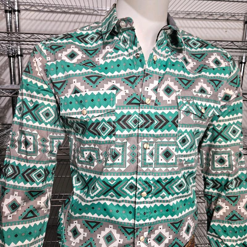 Western Shirt Long sleeve Top Menswear Man