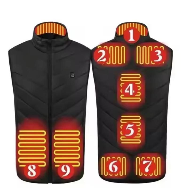 2 - 21 Areas Self Heating Vest Four Switch Control Men Women USB Electric Heated Thermal Warm Winter Men’s or Women's casual motorcycle ski coat puffer