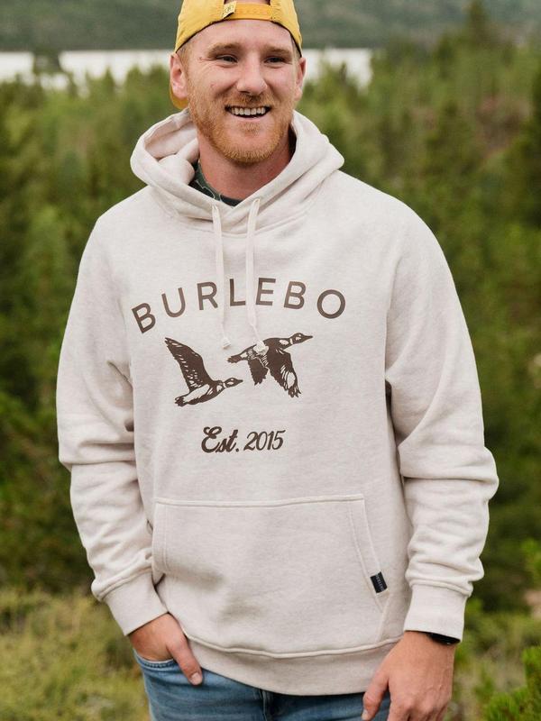 Burlebo Fleece Hoodie - Two Ducks Gift For Her, Gift For Him