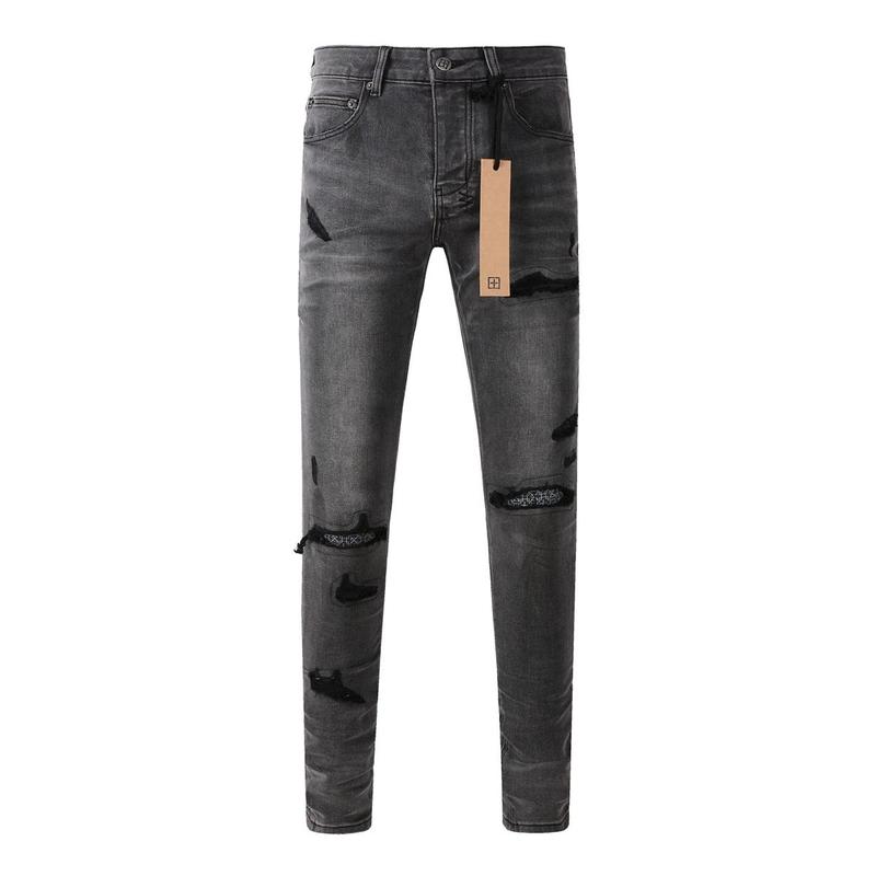 KSUBI Cross Jeans American High Street Paint Hole Trend Low Rise Skinny Denim Pants Pleated Ripped Frayed Jeans 3010