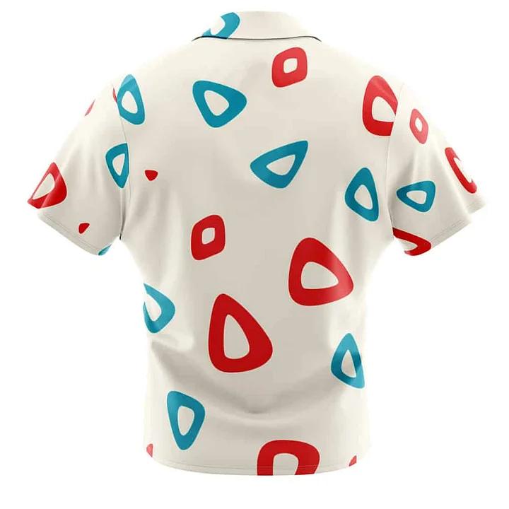 [SALE] Togepi Pattern Pokemon Button Up Hawaiian Shirt, Summer Shirt, Anime Hawaiian Shirt, Christmas Gift Ideas, Gift For Him, Gift For Her, Anime Lovers Gift