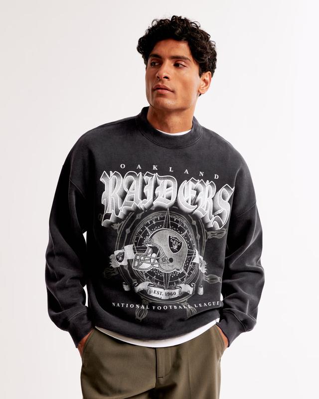 Vintage Oakland Raiders Graphic Crew Sweatshirt | Streetwear, Cotton Menswear, Vintage, T-Shirt,T-Shirt, Sweater, Hoodie