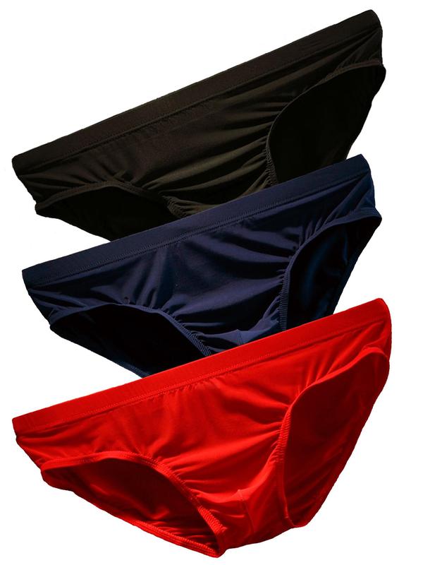 Men's Solid Color Pouch Panty, Comfy Breathable Underwear for Daily Wear, Underwear for All Seasons