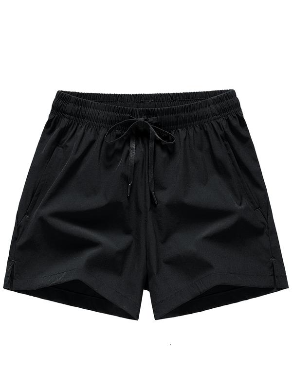 Men's Letter Print Drawstring Shorts, Shorts for Men, Regular Fit Casual Elastic Waist Shorts for Summer, Shorts for The Summer, Men's Street Wear Shorts, Men's Streetwear Bottoms for Daily Wear