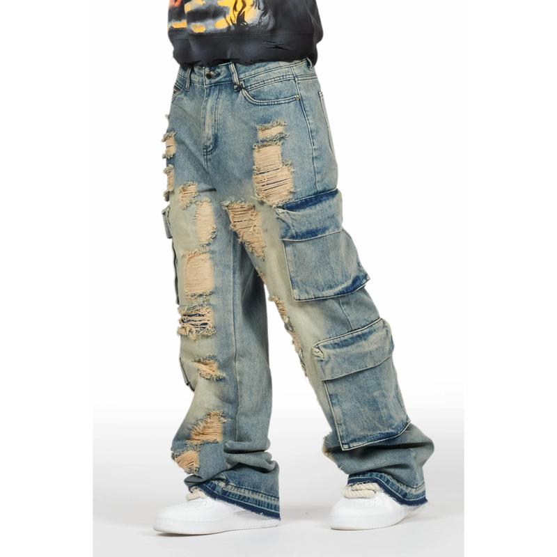 Peppe Blue Baggy Fit Jean