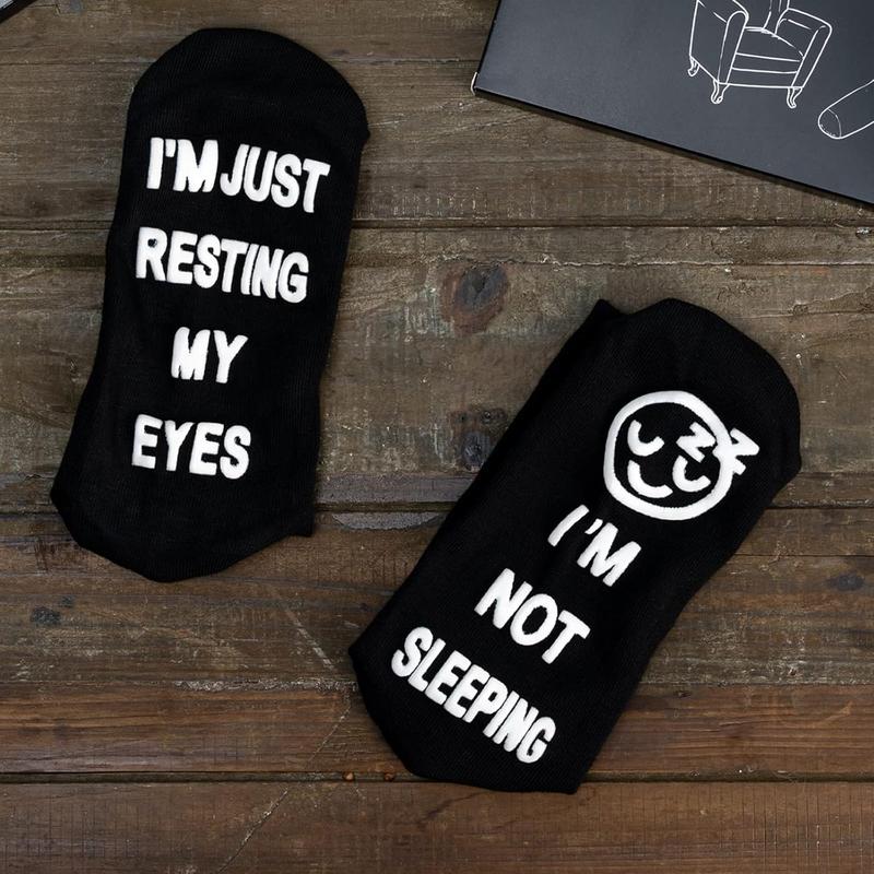 Funny Gifts for Dad Father's Day Men Women Cute Novelty lovely Socks: I'm Not Sleeping I'm Just Resting My Eyes