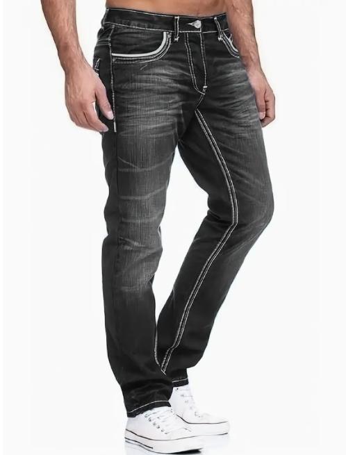 Men's Comfy Street Style Distressed Denim Pants With Pockets