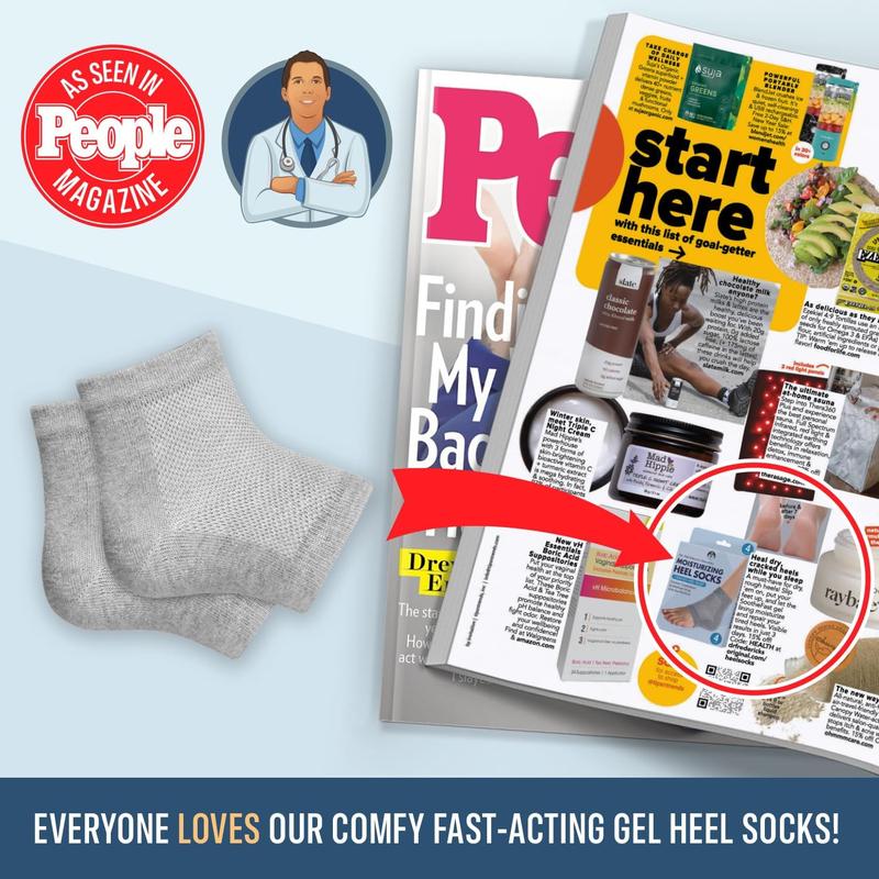 Dr. Frederick's Moisturizing Heel Socks - Power Pack - 6 Pairs