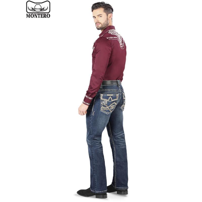 Pantalón para Hombre de Mezclilla Vaquero MONTERO (Heavy Denim) MT-4611