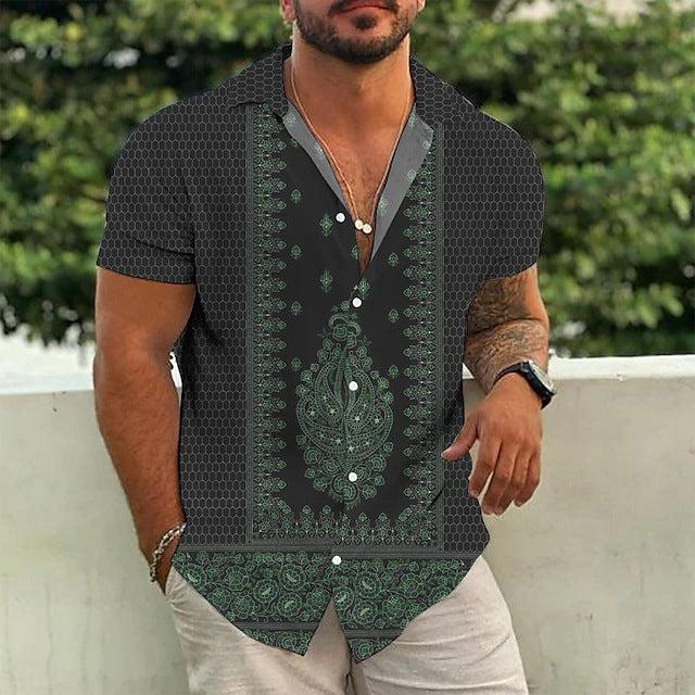 Printed Fashion Short Sleeve Polo Shirt