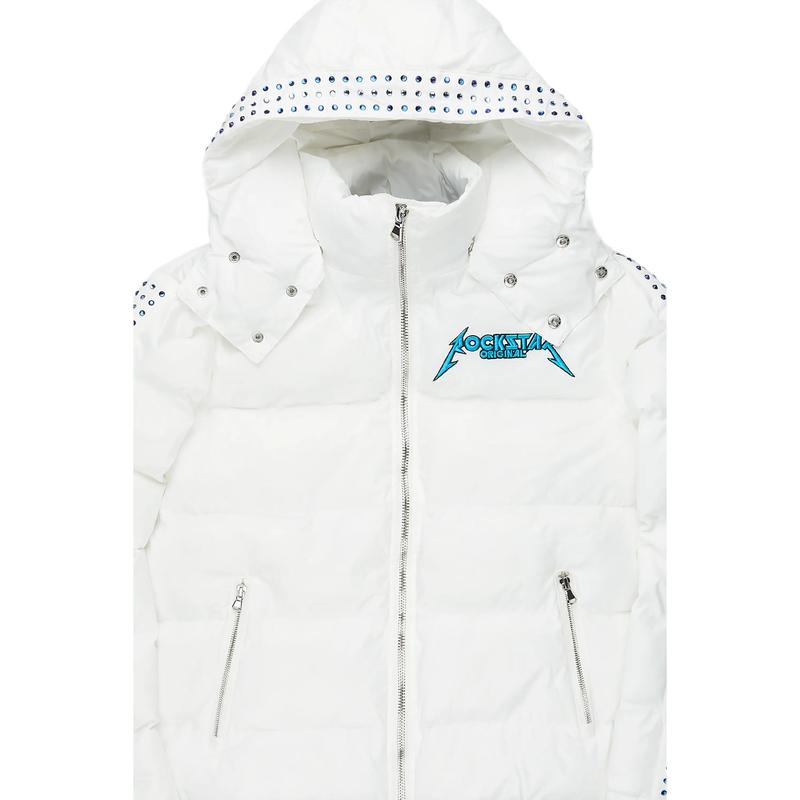 Brink White Heavy Puffer Jacket