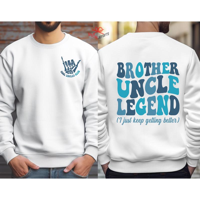 Cool Uncles Club Sweatshirt, Brother Uncle Legend, Uncle Shirt Gift, New Uncle Shirt, Uncle To Be Gift,Uncle Tia Shirt,Pregnancy Reveal Gift