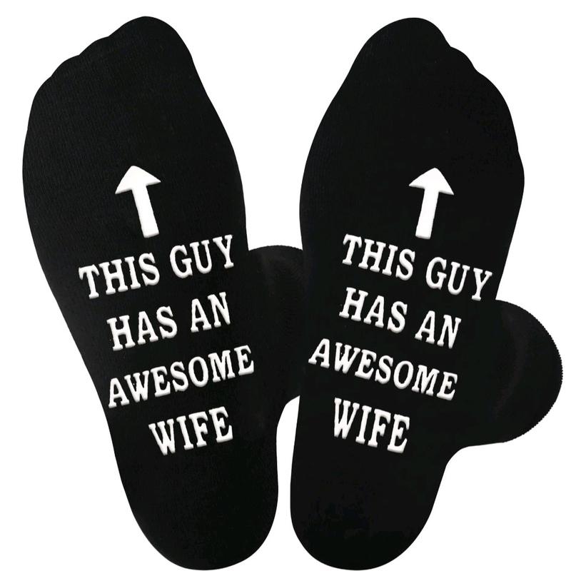 Funny Men Socks, Husband Socks, Novelty Gift, Funny Gift, Husband Gift, From Wife Gift Menswear