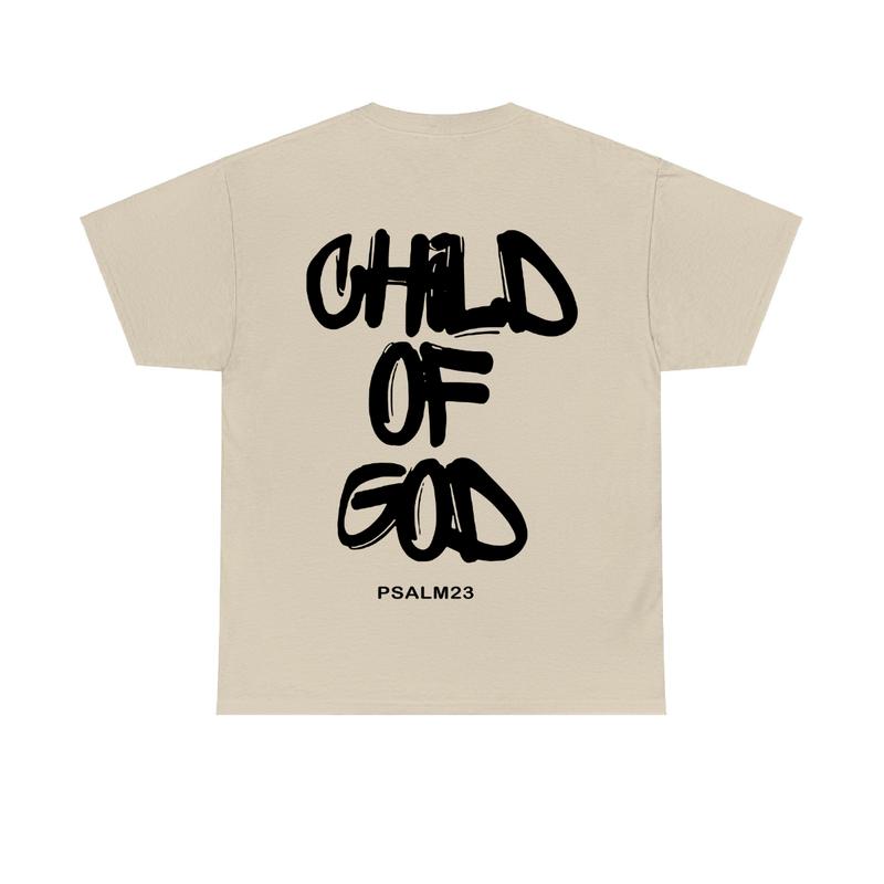 Child of God Tshirt, men's summer Casual Cotton