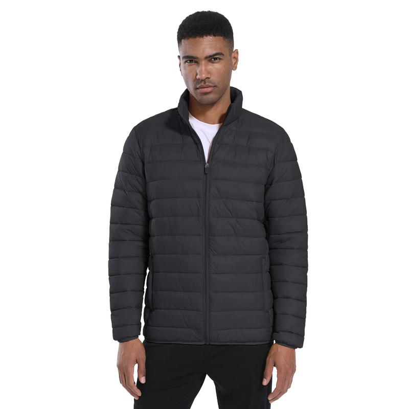 Men's Puffer Jacket Lightweight Warm Winter Coats Water Repellent Windproof Insulated Jacket