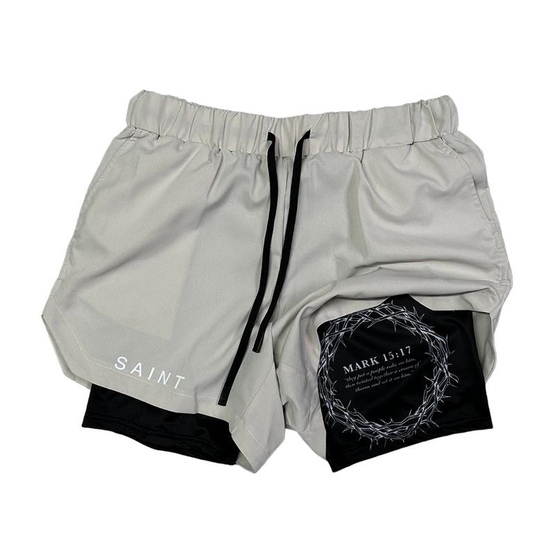 Crown of Thorns Performance Shorts - Gray