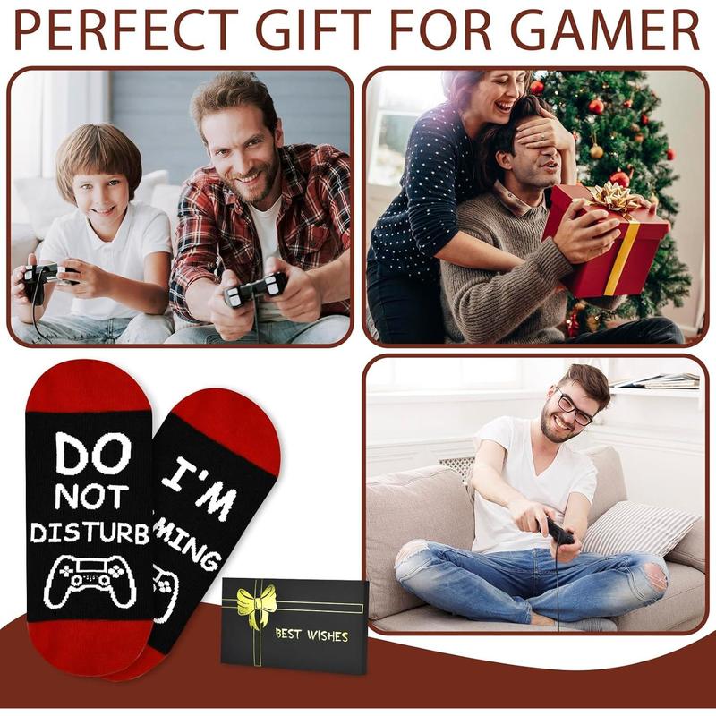 Stocking Stuffers for Men Adults Teens, Christmas Gifts for Teen Boys Birthday Gifts Ideas Gamer Funny  Socks